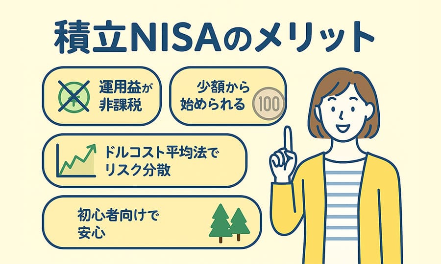 積立NISAのメリット