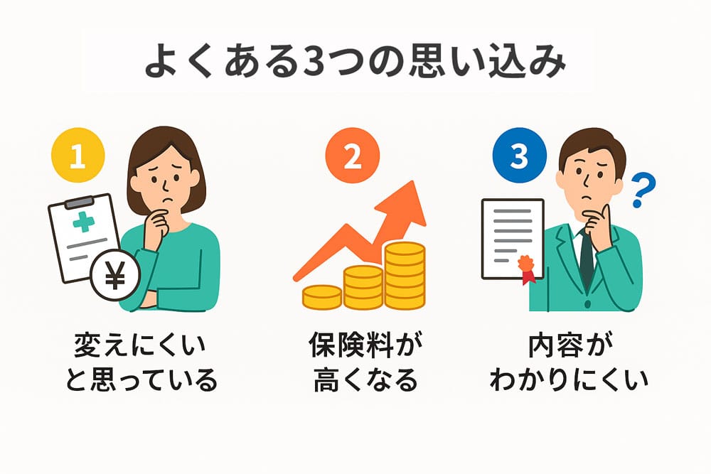 生命保険のよくある3つの思い込み